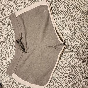 Danskin Gray Athletic Shorts with White Trim